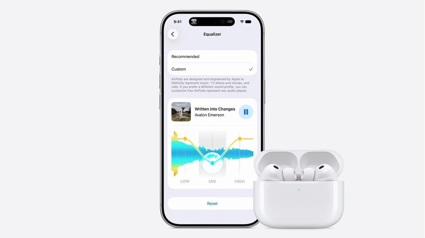 — кастомный эквалайзер для AirPods