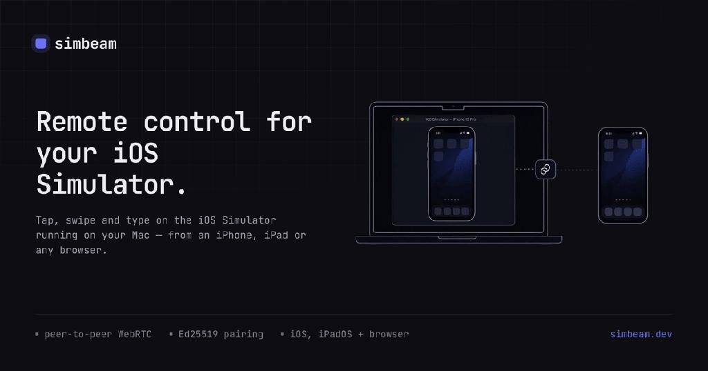 Simbeam — Удаленное управление iOS симулятором