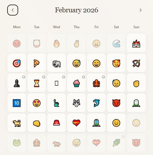 Получился примерно такого вида календарь