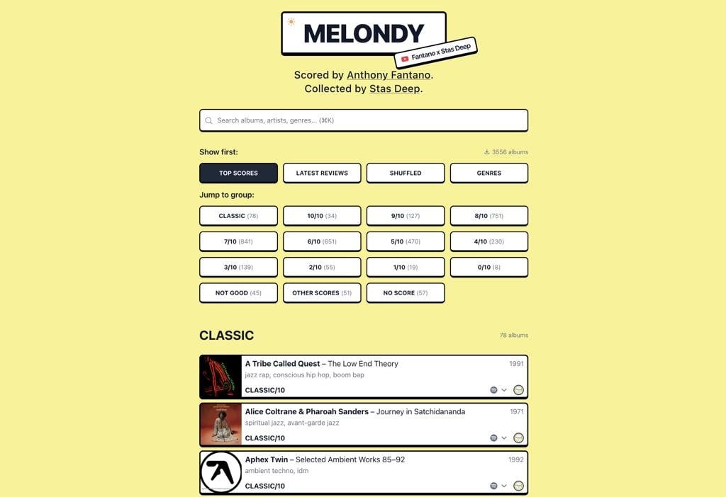 Melondy – лучшие альбомы по версии The Needle Drop