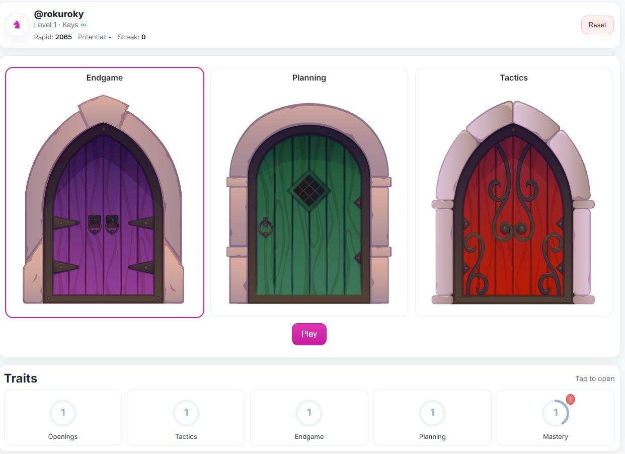Скрин основного экрана MVP версии Chessarium
