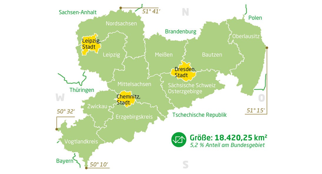 Районы Саксонии