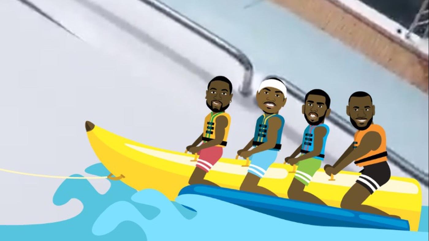 Banana Boat team - Дуэйн Уэйд, Кармело Энтони, Крис Пол и Леброн Джеймс — известный пример дружбы суперзвёзд NBA