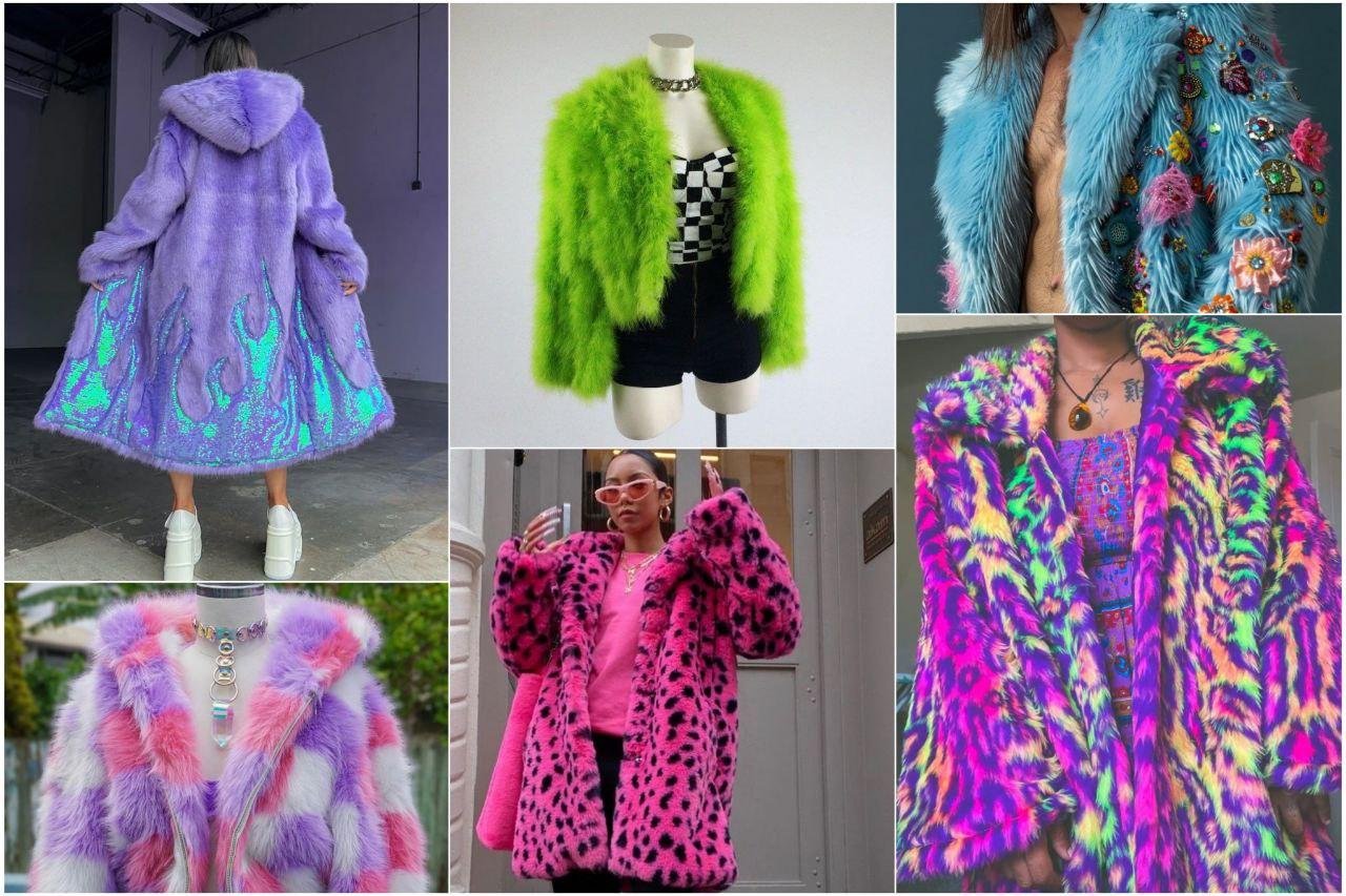 шуба летом? КОНЕЧНО ДА! разноцветная шуба — идеальная вещь для лесных фестивалей. вечером и ночью даже летом на природе бывает прохладно, самое оно для шубы