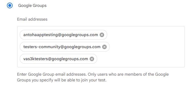 Да, у меня несколько групп