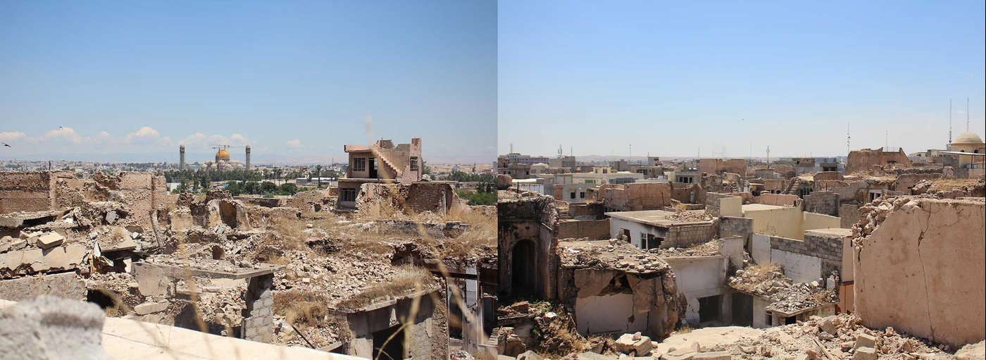 Мечеть вдали — полная копия багдадской, только эту достраивают