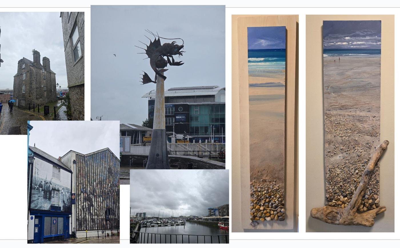 Плимут - отсюда выходил в свои походы Фрэнсис Дрейк, тут же мы прикупили пару изделий локального мастера