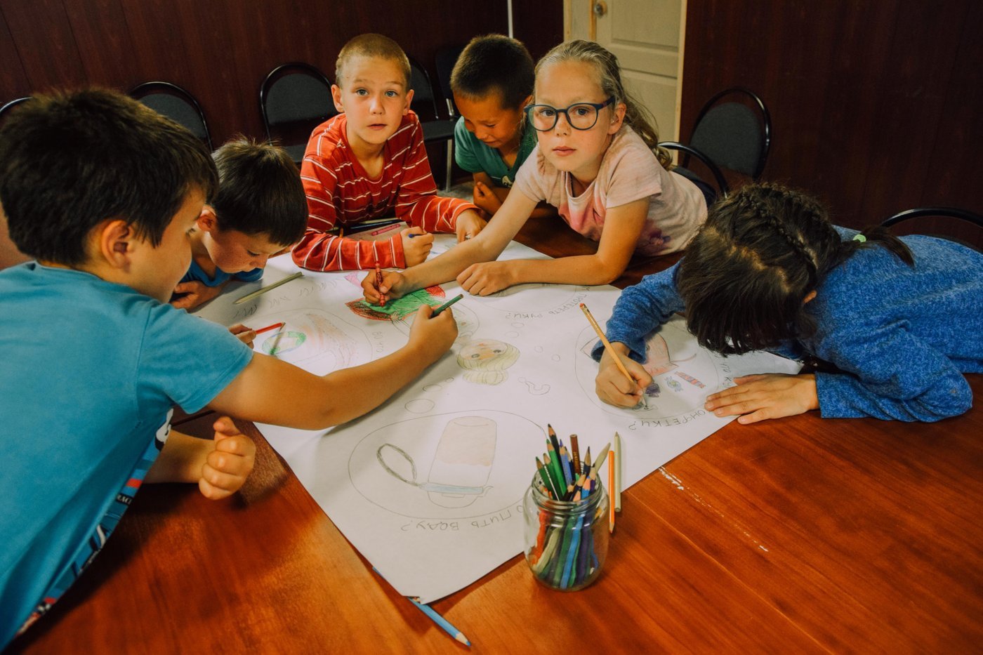 Работа с детьми в п. Эссо - раскраска с экологической информацией