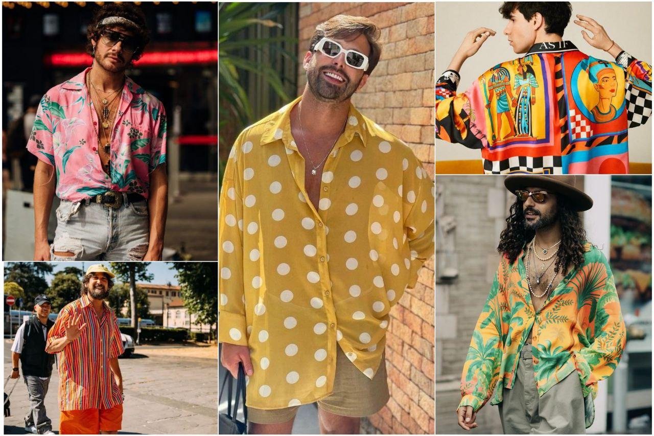 яркие рубашки — тоже классное дополнение образа, главное: рубашка яркая, всё остальное однотонное. ну или цыганский барон, вы поняли.