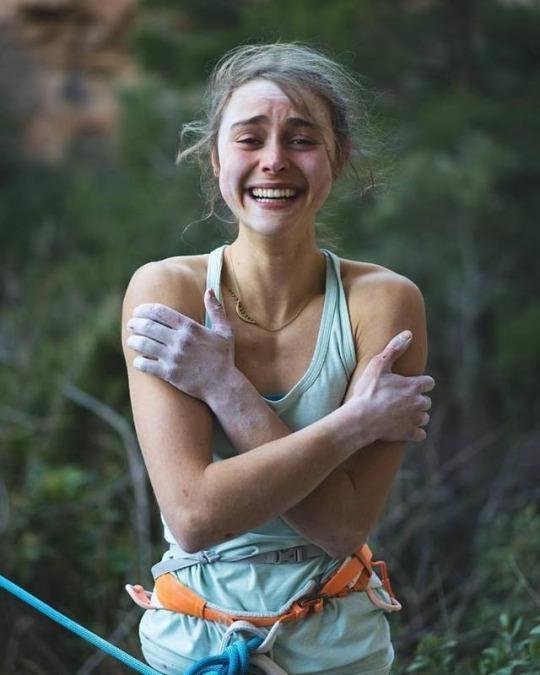 19-летняя Margo Hayes, после прохождения La Rambla (9a+) – первая женщина в истории прошедшая 9a+