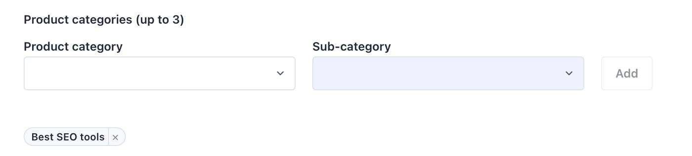 Product category