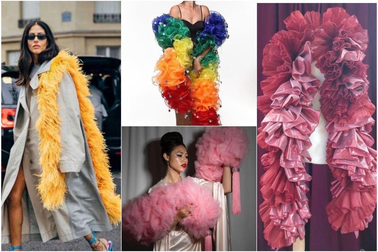 эта штука называется боа — она бывает из перьев или ткани, и её всегда можно отдать кому-нибудь или весело размахивать ей над головой