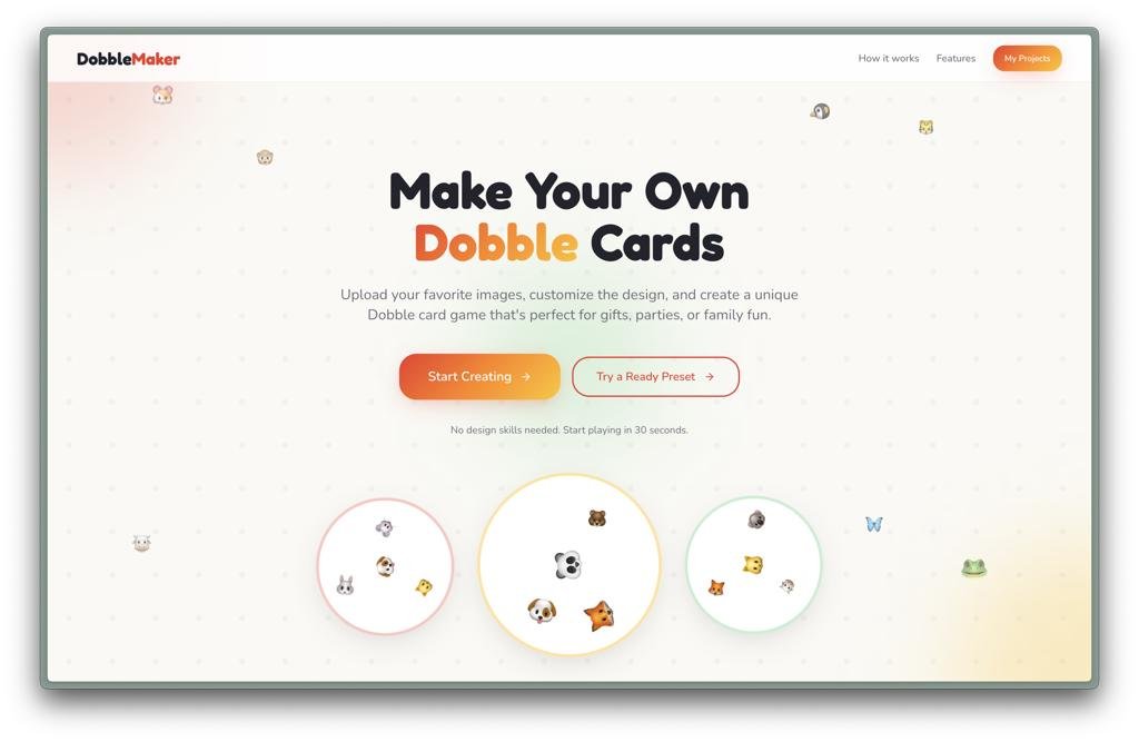 Кастомная настолка за 5 минут (DobbleMaker.com)