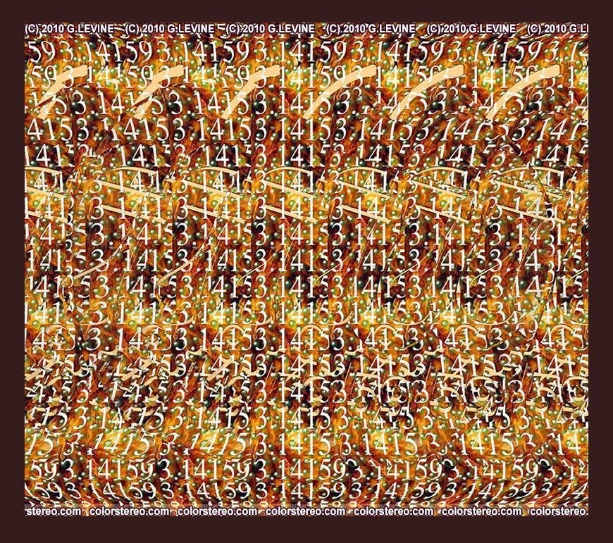 довольно красивое число пи в яблоке