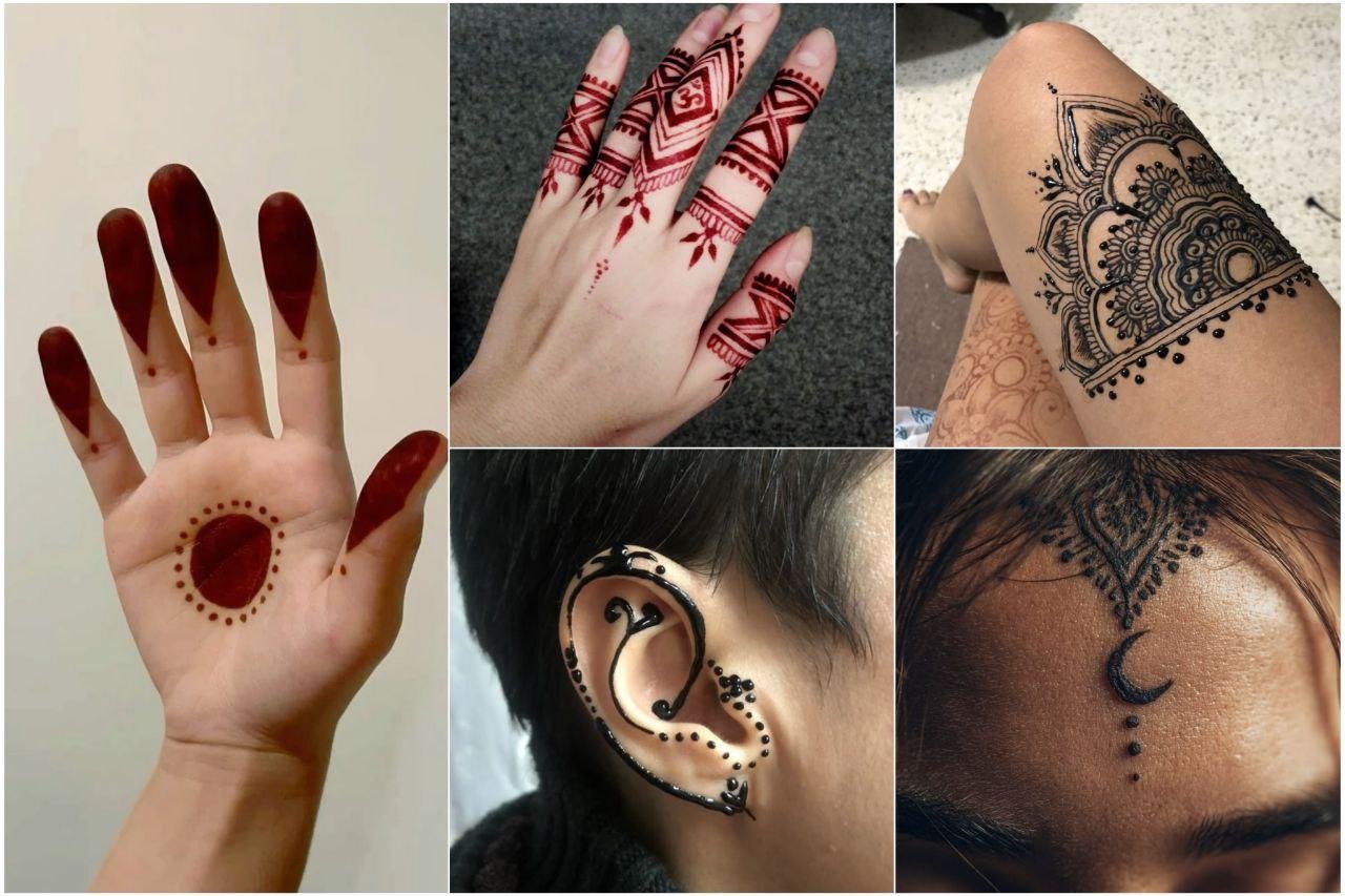 если хотите чего-то более стойкого — можно попробовать найти мастера, который рисует хной. Можно рисовать на руках, ногах, лице, и даже ушах. такие рисунки держатся примерно неделю или две