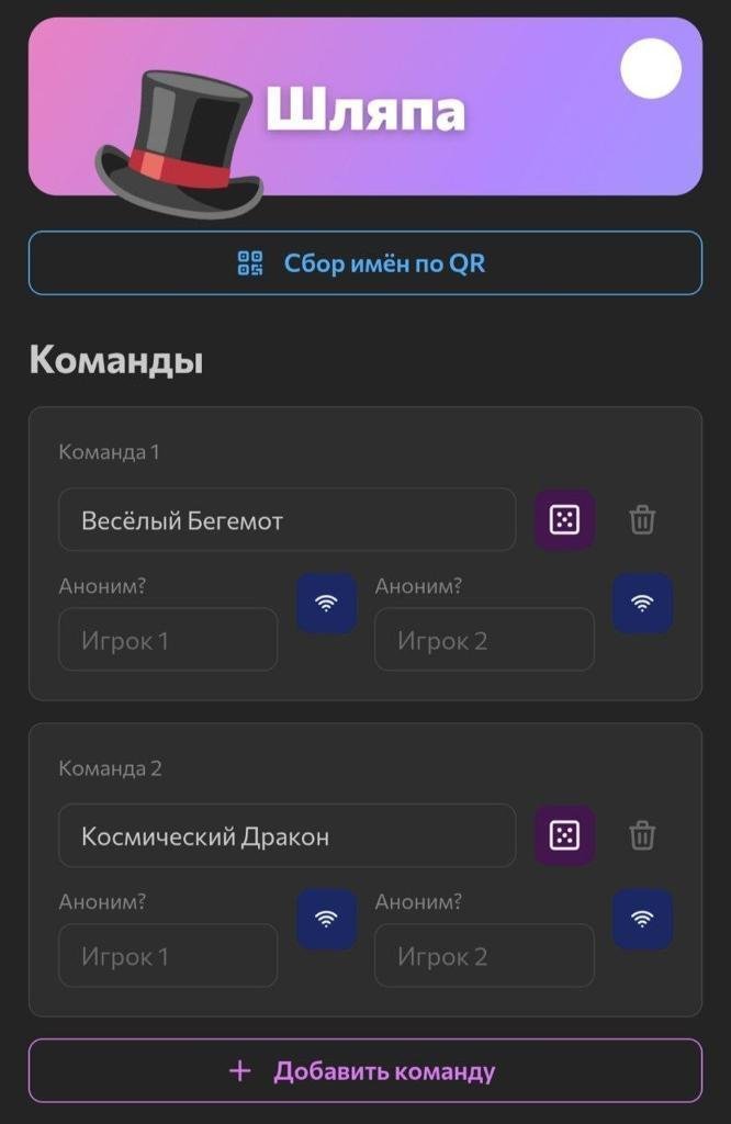 🎩 Шляпа