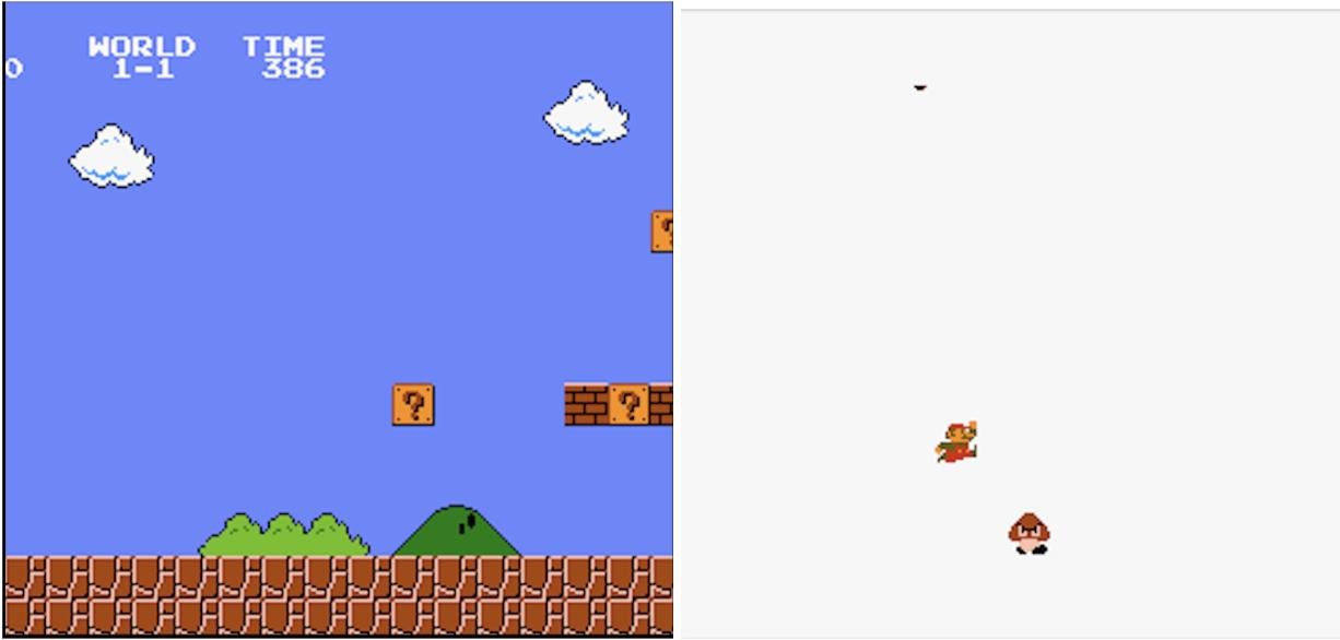 Фон и спрайты отдельно