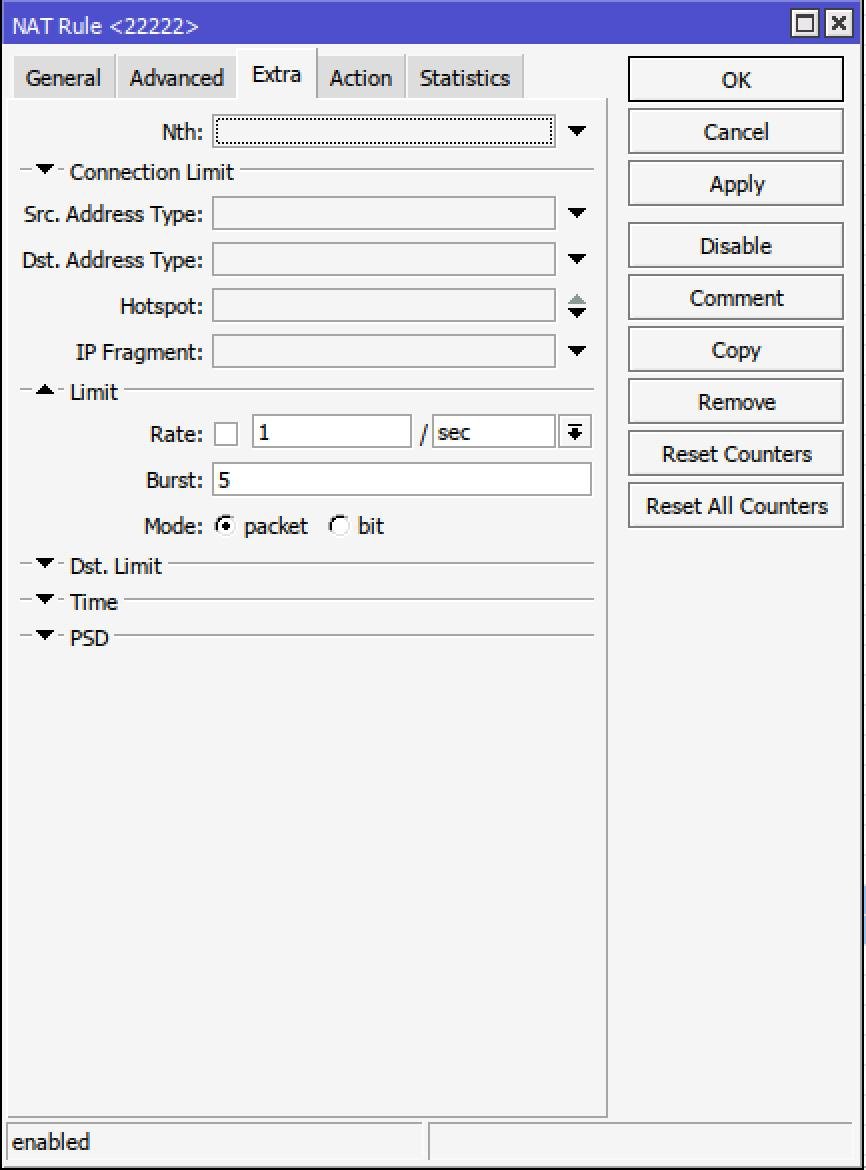 mikrotik throttle