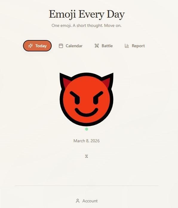 💭Emoji Every Day🤔 — трэкер настроения, который не создаёт ощущения "я должен"