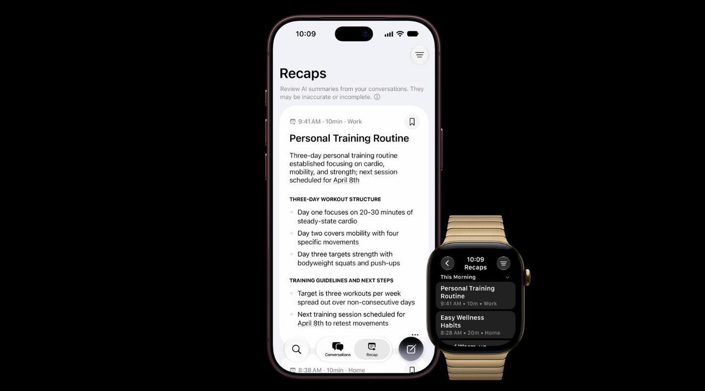 Siri Recap — новая ии фишка